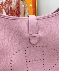 Hermes Evelyne III 29 Bag Pink With Silver-Toned Hardware For Women, Shoulder and Crossbody Bags 11.4in/29cm - Image 3