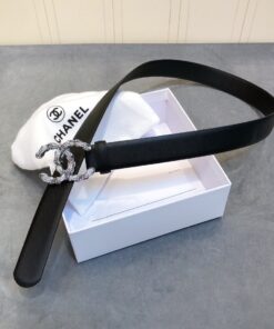 Chanel Double C Buckle 32mm Black For Women