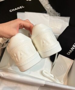 Chanel Sneakers White For Women, Women’s Shoes 0.4in/1cm G39225 - Image 3