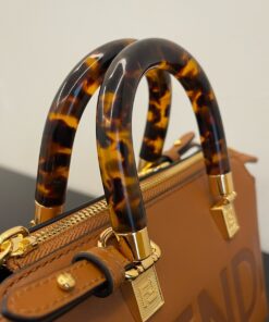 Fendi By The Way Brown Mini Bag For Women 20.5cm/8.1in 8BS067 ABVL F0NYJ - Image 5