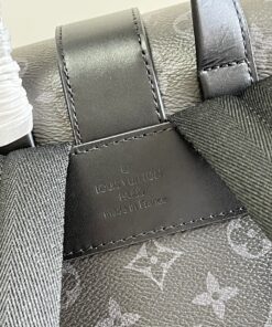Louis Vuitton Saumur Backpack Monogram Eclipse Canvas Black Hardware For Men M45913 - Image 8
