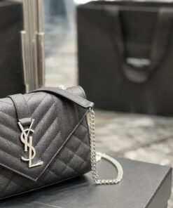 Saint Laurent Small Bag Black In Mix Matelasse For Women 8.2in/21cm YSL 600195BOW921000 - Image 6