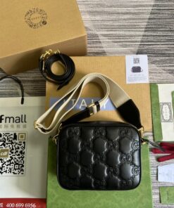 Gucci Matelasse Shoulder Bag Black For Women, Women’s Bags 8.5in/22cm GG 702234 UM8HG 1046 - Image 8