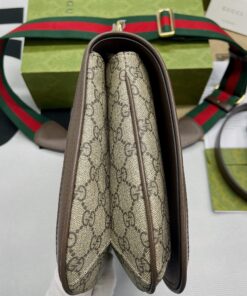 Gucci Blondie Medium Shoulder Bag 11.4in/ 29cm Beige/ Ebony GG Supreme Canvas Gold Hardware For Women 699210 96IWG 8745 - Image 11