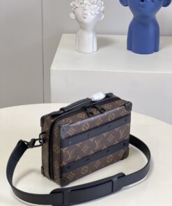 Louis Vuitton Handle Soft Trunk Monogram Macassar Canvas For Men, Men’s Bags 8.5in/22cm LV M45935 - Image 10