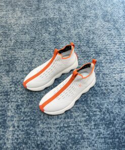 Alternative view of Hermes Eclair Sneakers White/ Orange For Men H221892ZH90410