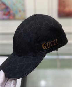 Gucci GG Baseball Hat Black GG Hat - Image 5