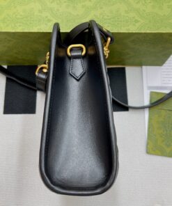 Gucci Marmont Matelasse Mini Bag Black For Women, Women’s Bags 7.5in/19cm GG 696123 DTDHT 1000 - Image 3