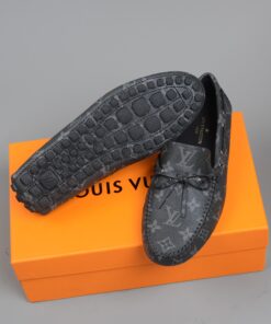 Louis Vuitton Driver Moccasin Black Virgil Abloh For Men LV - Image 7
