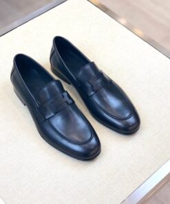 Alternative view of Hermes Paris Loafers Navy Blue For Men