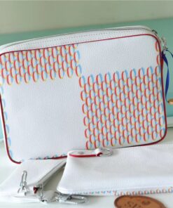 Louis Vuitton Trio Messenger Damier Spray White For Men, Men’s Bags, Shoulder And Crossbody Bags 9.5in/25cm LV M20665 - Image 5