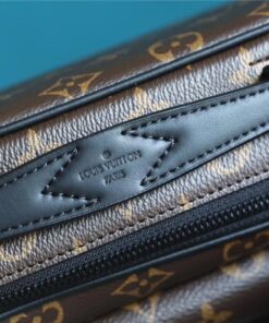 Louis Vuitton S-Lock Messenger Monogram Macassar For Men, Shoulder and Crossbody Bags 8.7in/22cm LV M45806 - Image 8