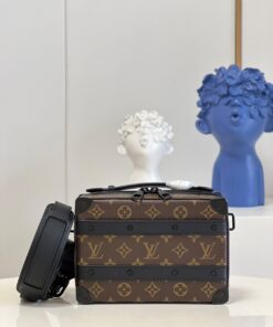 Louis Vuitton Handle Soft Trunk Monogram Macassar Canvas For Men, Men’s Bags 8.5in/22cm LV M45935 - Image 6