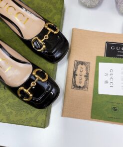 Gucci Ballet Flat with Horsebit Black for Women - Image 7