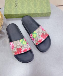 Alternative view of Gucci Slides in Bloom Print Red for Women 408508 G2200 8919