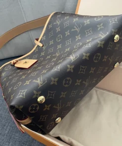 Louis Vuitton CarryAll PM Shoulder Bag 11.4in/ 28.9cm Monogram Brown Gold Hardware For Women M46203 - Image 8