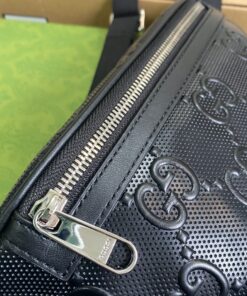 Gucci GG Embossed Belt Bag Black GG Embossed 9.1in/23cm GG 658582 1W3CN 1000 - Image 11