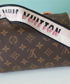 Louis Vuitton Speedy Bandouliere 20 Top Handle Bag 7.9in/ 20cm Black Monogram Canvas Gold Hardware For Women M46234 - Image 6