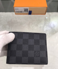 Louis Vuitton Slender Wallet Damier Graphite Canvas For Men, 4.3in/11cm – N63261 - Image 4