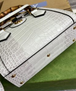 Gucci Diana Mini Tote Bag White For Women, Women’s Bags 7.9in/20cm GG - Image 4