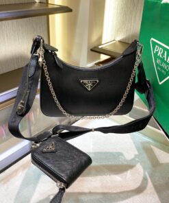 Alternative view of Prada Re-Edition 2005 Saffiano Leather Bag Black For Women 8.6in/22cm