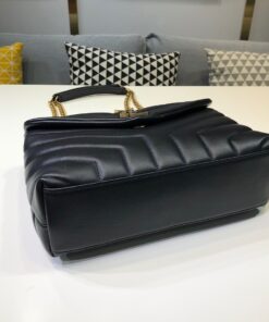 Saint Laurent Loulou Small Chain Bag In Matelassé “Y” Black For Women 9.4in/24cm YSL 494699DV7271000 - Image 9