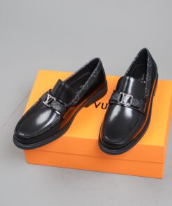 Louis Vuitton Monte Carlo Moccasin Monogram Canvas Black For Men LV