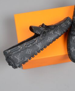 Louis Vuitton Driver Moccasin Black Virgil Abloh For Men LV - Image 6