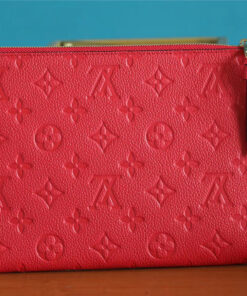 Alternative view of Louis Vuitton Pochette Melanie MM Monogram Empreinte Red For Women, 9.2in/23cm LV