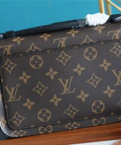 Louis Vuitton S-Lock Sling Monogram Macassar Black For Men, Crossbody Bags 8.3in/21cm LV M45807 - Image 6