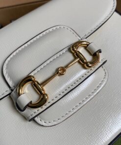 Gucci Horsebit 1955 Mini Bag White For Women, Women’s Bags 8in/20.5cm GG 658574 18YSG 9068 - Image 16