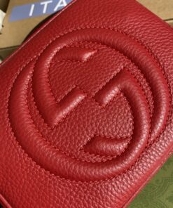 Gucci Soho Small Disco Bag Red For Women, Shoulder And Crossbody Bags 8in/21cm GG 308364 - Image 6