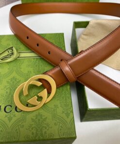Alternative view of Gucci Blondie Belt Brown, GG Women Belt ‎690557 US10G 8351
