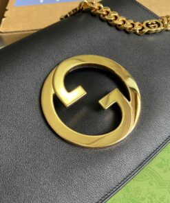Gucci Blondie Shoulder Bag Black For Women, Women’s Bags 11in/28cm GG 699268 UXX0G 1000 - Image 8