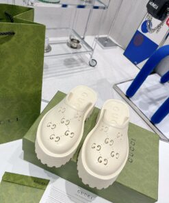 Alternative view of Gucci Platform Perforated G Sandal White For Women