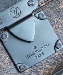 Louis Vuitton S-Lock Messenger Monogram Macassar For Men, Shoulder and Crossbody Bags 8.7in/22cm LV M45806 - Image 7
