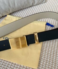 Alternative view of Louis Vuitton Metropole LV Belt Black LV Women Belt