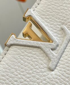 Louis Vuitton Capucines BB Top Handle Bag 10.6in/ 27cm White Gold Hardware For Women - Image 5