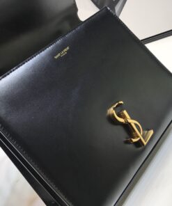 Saint Laurent Cassandra Medium Top Handle Bag In Grain Black For Women 9.6in/24.5cm YSL 623931BOW0W1000 - Image 5