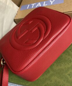 Gucci Soho Small Disco Bag Red For Women, Shoulder And Crossbody Bags 8in/21cm GG 308364 - Image 4