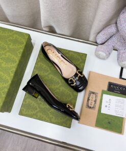 Gucci Ballet Flat with Horsebit Black for Women - Image 8