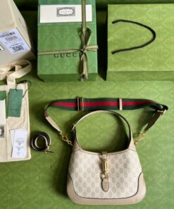 Gucci Jackie 1961 Small GG Shoulder Bag Beige For Women, 11in/28cm GG 678843 UULAG 9682 - Image 5