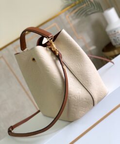 Louis Vuitton NeoNoe MM Bucket Bag Monogram Empreinte Creme For Women, Shoulder Bags 10.2in/26cm LV M45307 - Image 6