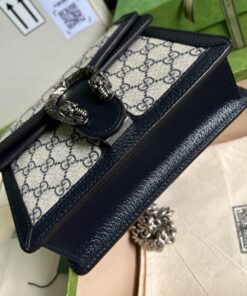 Gucci Dionysus Mini Bag Beige And Blue GG Supreme Canvas For Women 7.5in/20cm - Image 5
