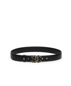 Chanel CC Buckle Quilted 32mm Belt Black For Women A73463-Y11106-94305