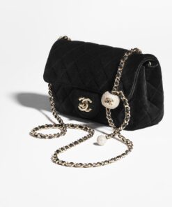 Alternative view of Chanel Classic Flap Bag Small Crossbody 7.9in/ 20cm Black Gold Hardware For Women AS1787 B20826 94305