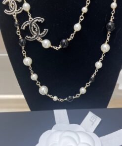 Alternative view of Chanel Pearl Necklace Gold For Women