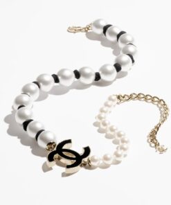 Alternative view of Chanel Pearl Necklace Gold-Toned For Women ABF365-B19977-NAFTS