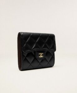 Alternative view of Chanel Small Classic Flap Wallet Black Bag For Women 10.5cm/4.1in AP0231 Y01295 C3906