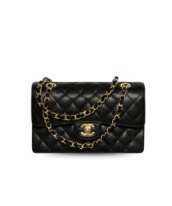 Chanel Classic Small Crossbody Bag 9.1in/ 23cm Black Gold Hardware For Women A01113 Y01864 C3906